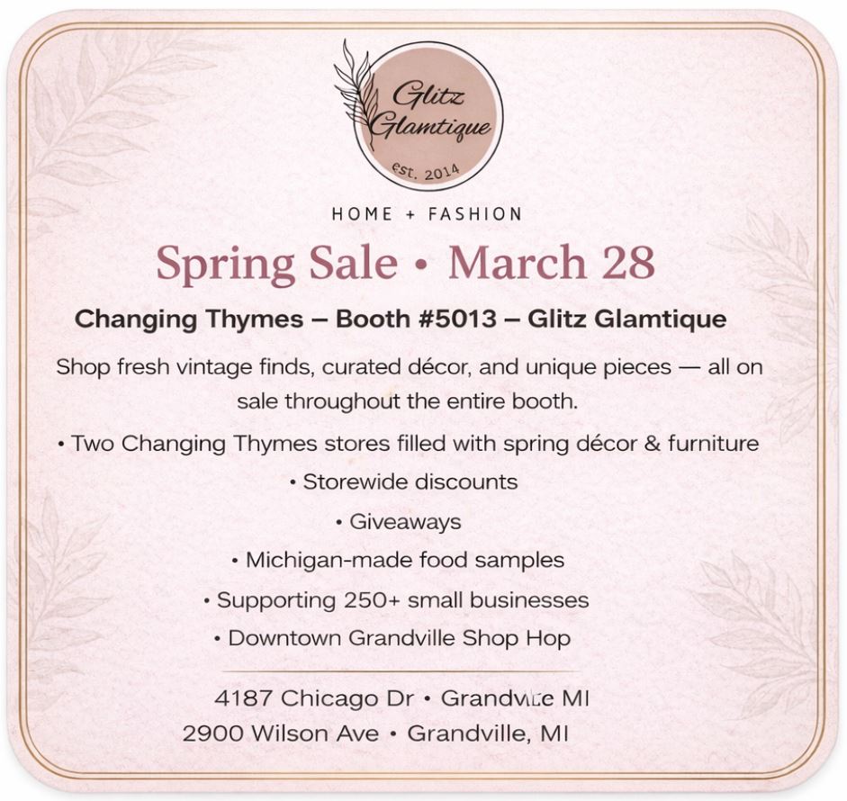 Changing Thymes Spring Sale